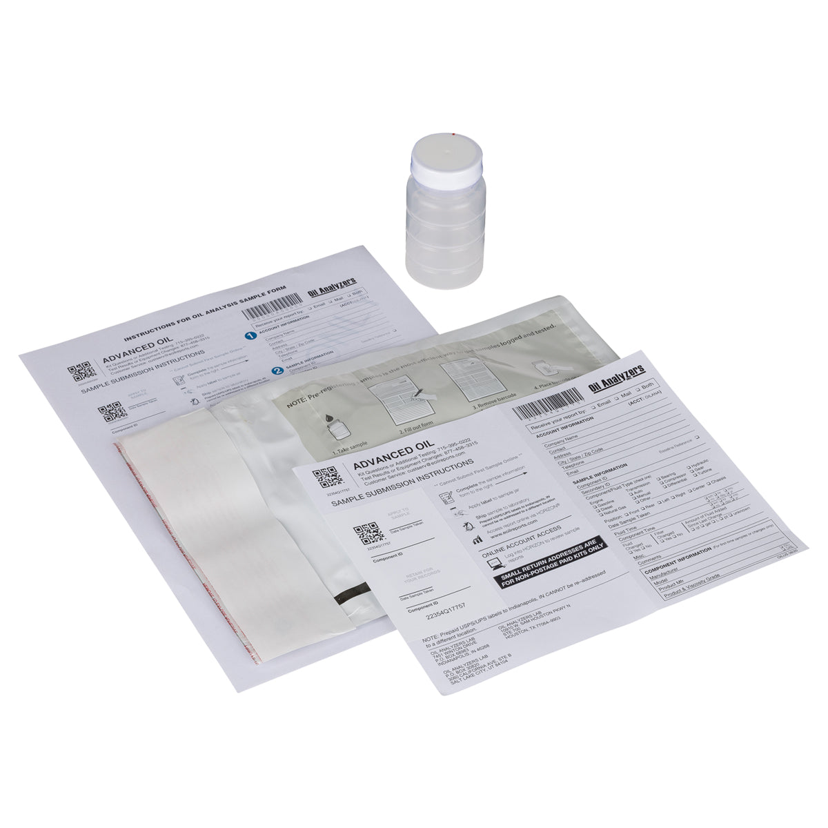 Oil Analyzers Test Kit, Non Postage Paid
