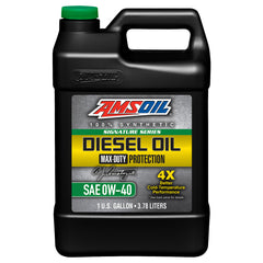 AMSOIL Signature Series 0W-40 100% Synthetic Max-Duty Diesel Oil